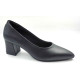 AR0008: Balujas Black Block Heel Pumps 