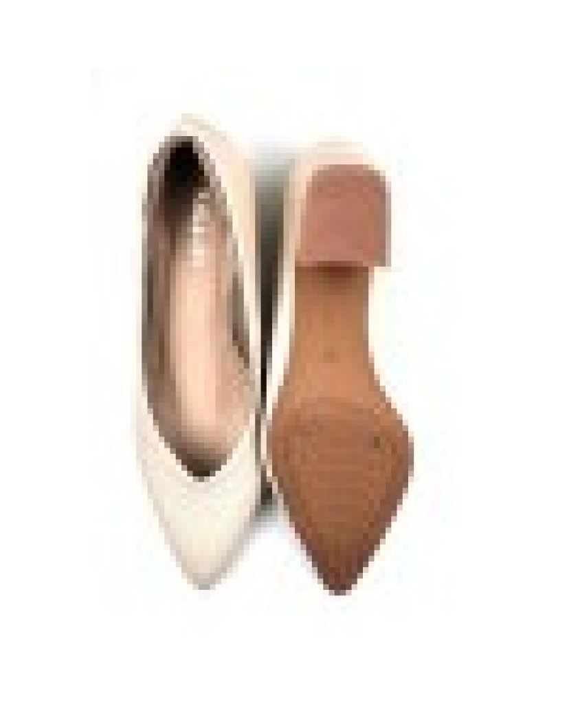 AR0009: Balujas Cream Block Heel Pumps 
