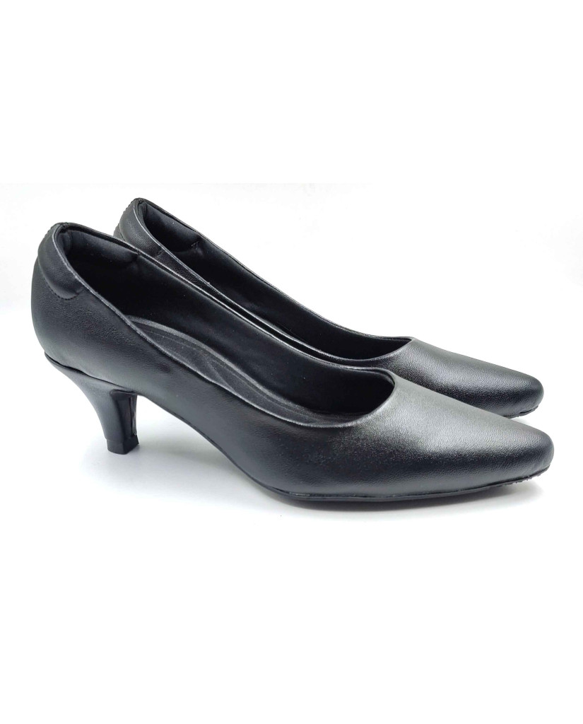 RF02-2421: Balujas Black Kitten Heel 