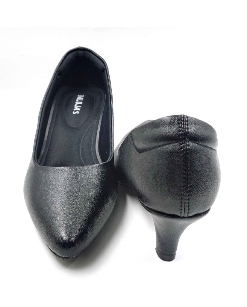 RF02-2421: Balujas Black Kitten Heel 