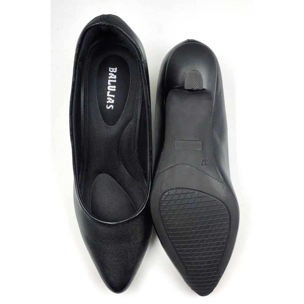 RF02-2421: Balujas Black Kitten Heel 