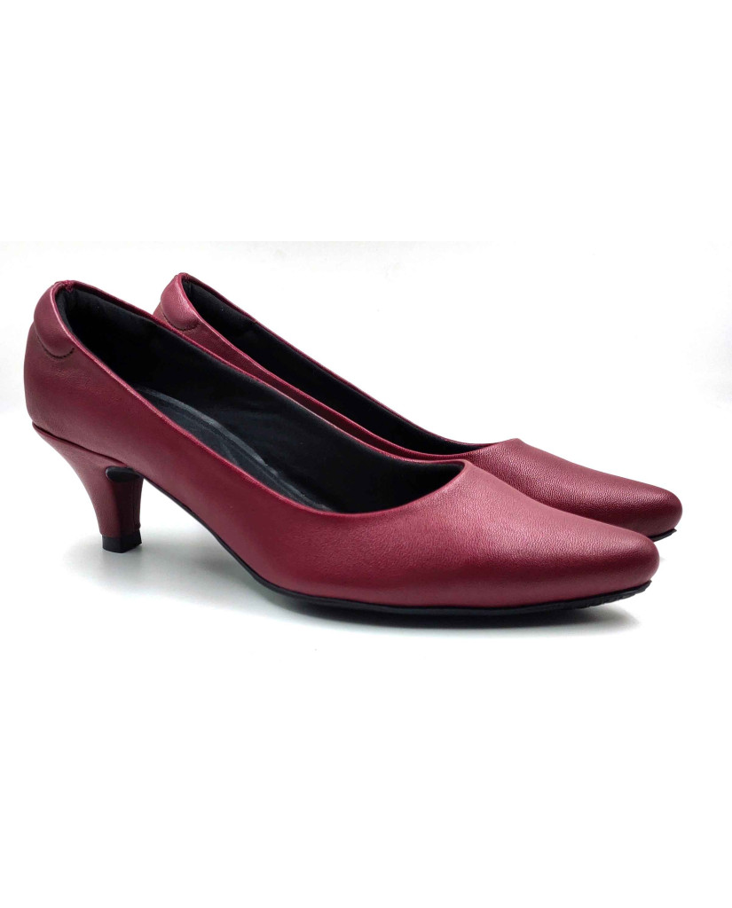 RF02-2421: Balujas Maroon Kitten Heel 