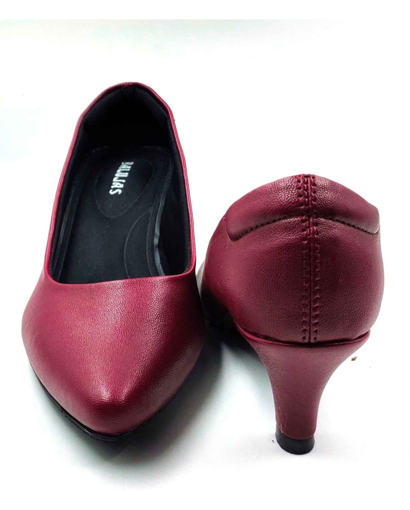RF02-2421: Balujas Maroon Kitten Heel 