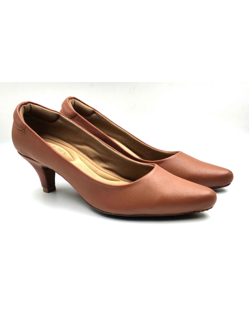 RF02-2421: Balujas Tan Kitten Heel 