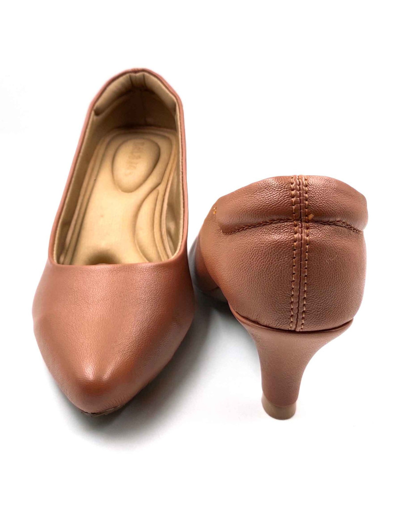 RF02-2421: Balujas Tan Kitten Heel 