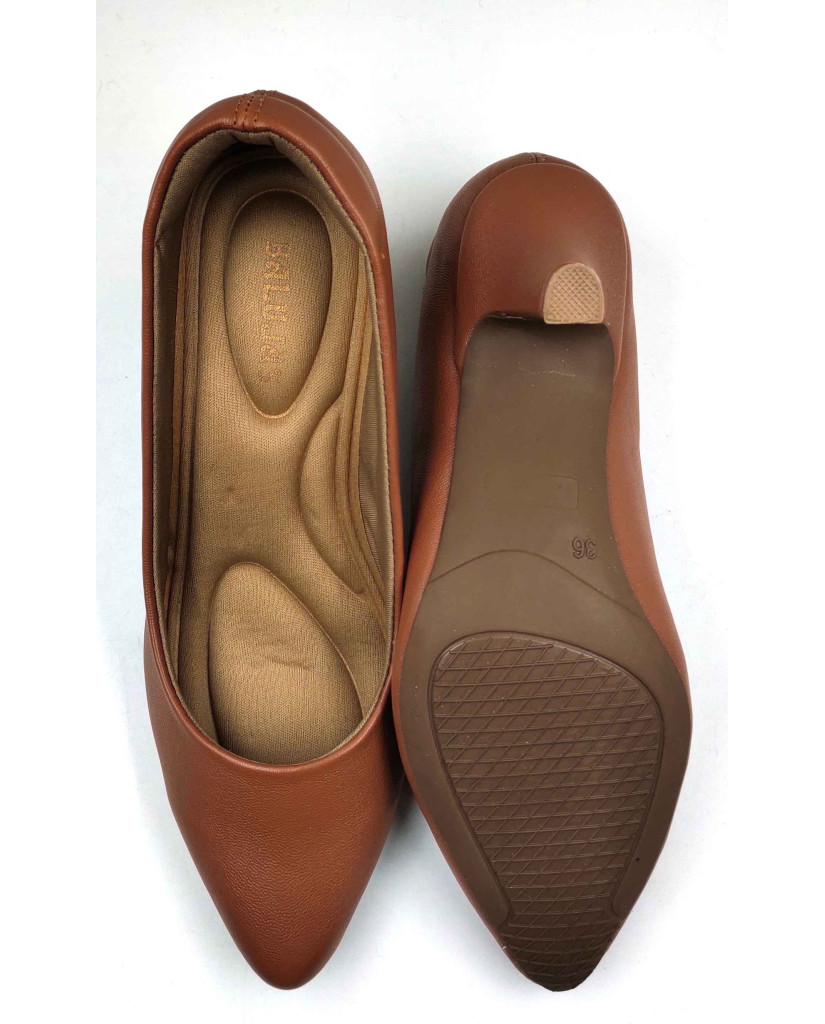 RF02-2421: Balujas Tan Kitten Heel 