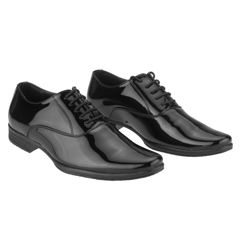 1045 : Balujas Men Black Micro Shoes