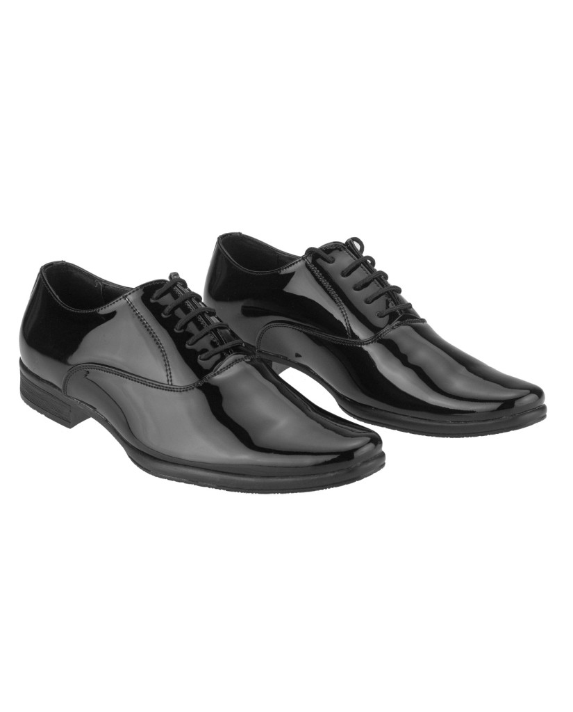 1045 : Balujas Men Black Micro Shoes