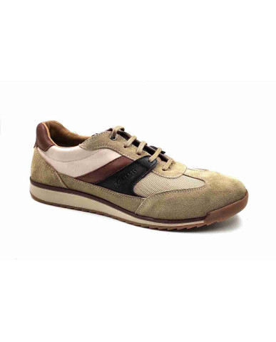 VERONA-02:Balujas Beige/Tan Casual Sneakers