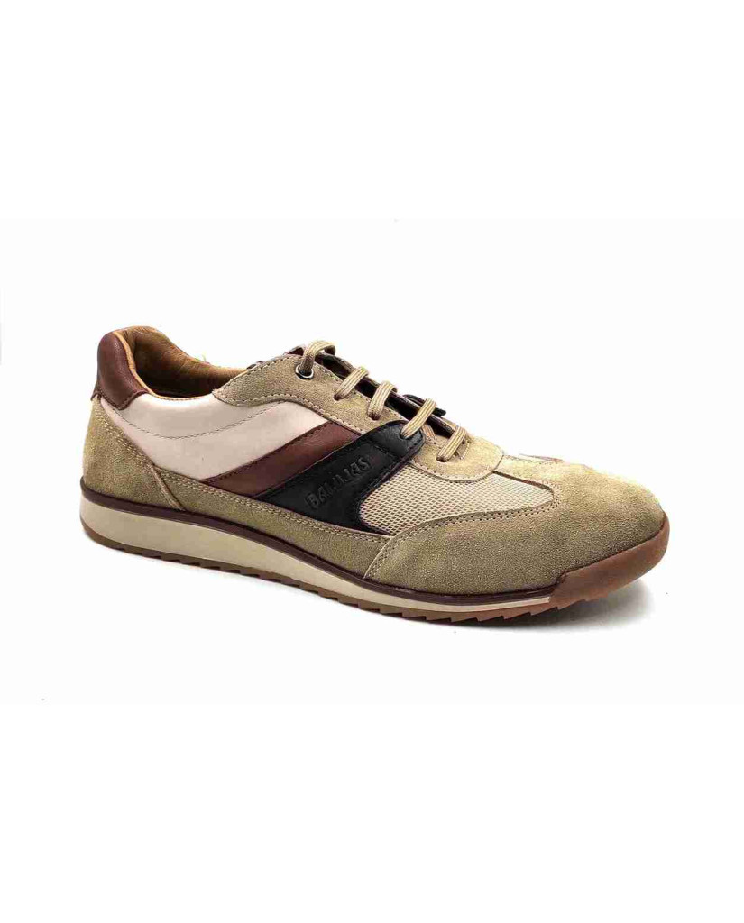 VERONA-02:Balujas Beige/Tan Casual Sneakers