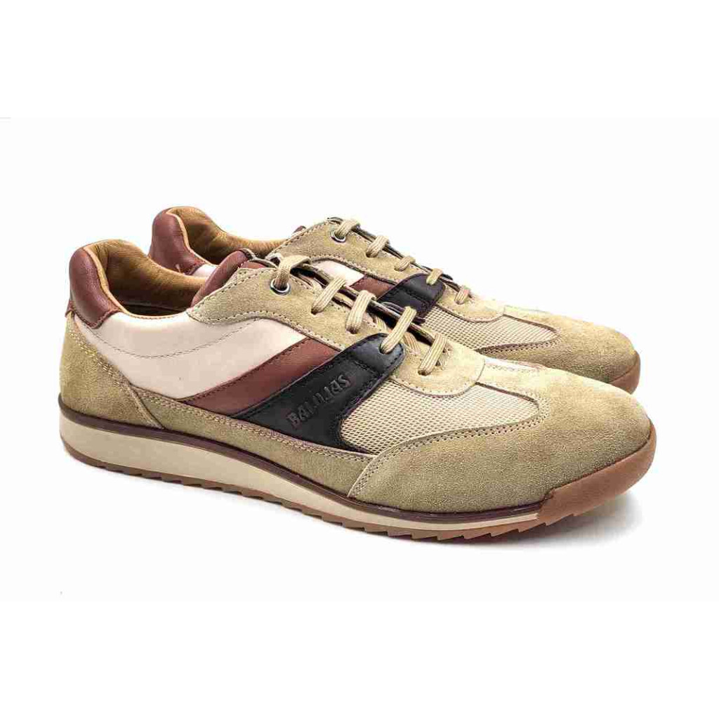 VERONA-02:Balujas Beige/Tan Casual Sneakers