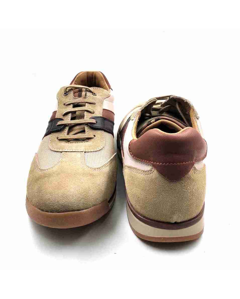 VERONA-02:Balujas Beige/Tan Casual Sneakers