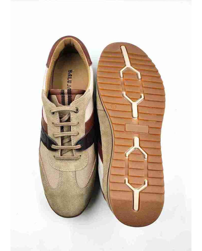 VERONA-02:Balujas Beige/Tan Casual Sneakers