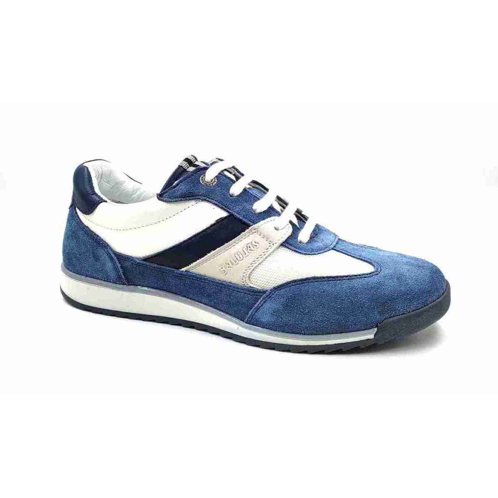 VERONA-02:Balujas Blue/White Casual Sneakers