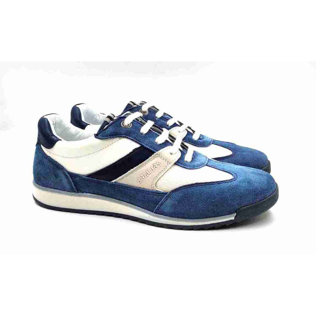 VERONA-02:Balujas Blue/White Casual Sneakers