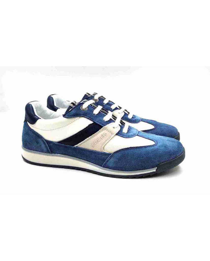 VERONA-02:Balujas Blue/White Casual Sneakers
