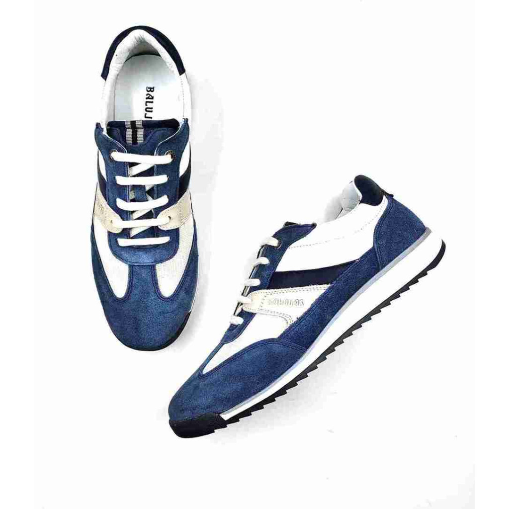 VERONA-02:Balujas Blue/White Casual Sneakers