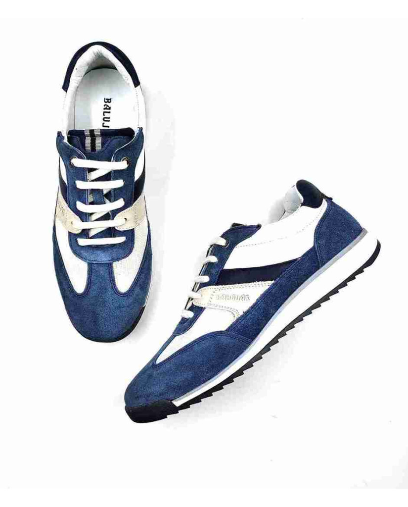 VERONA-02:Balujas Blue/White Casual Sneakers
