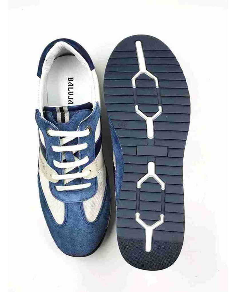 VERONA-02:Balujas Blue/White Casual Sneakers