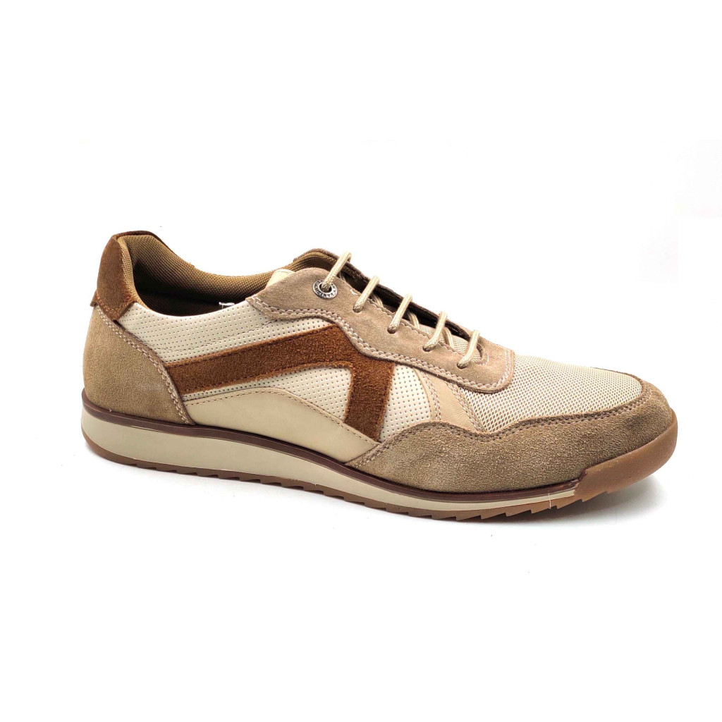 VERONA-03:Balujas Beige/Tan Casual Sneakers