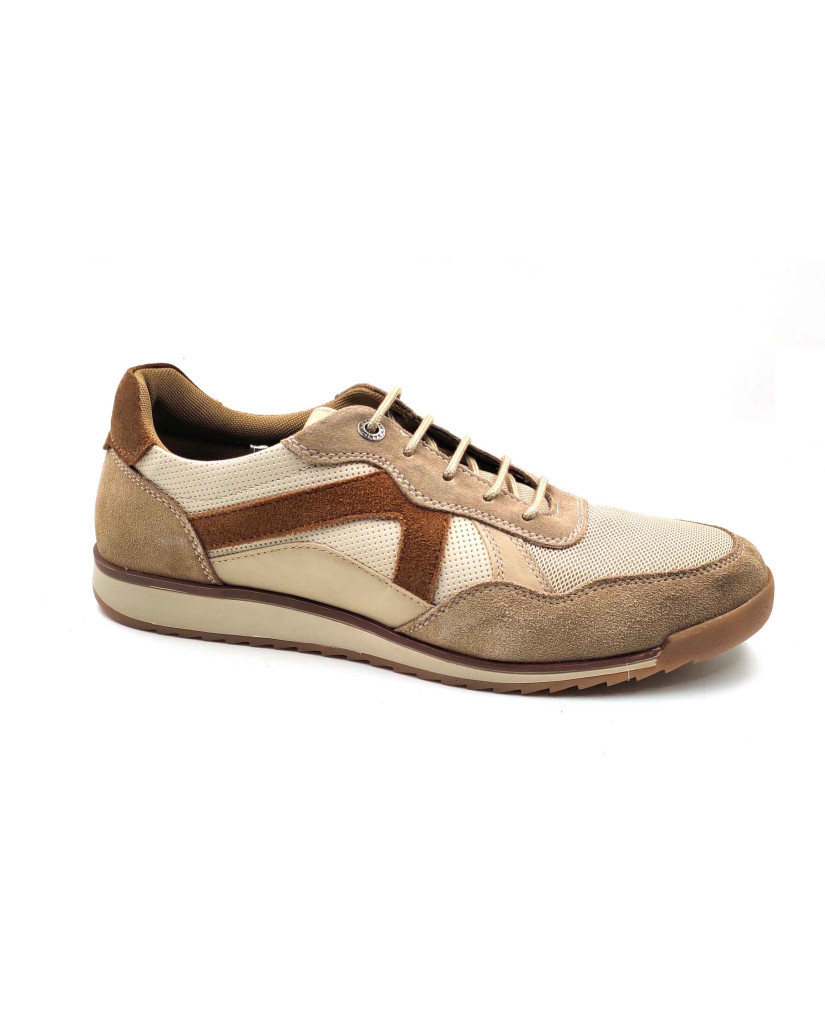VERONA-03:Balujas Beige/Tan Casual Sneakers