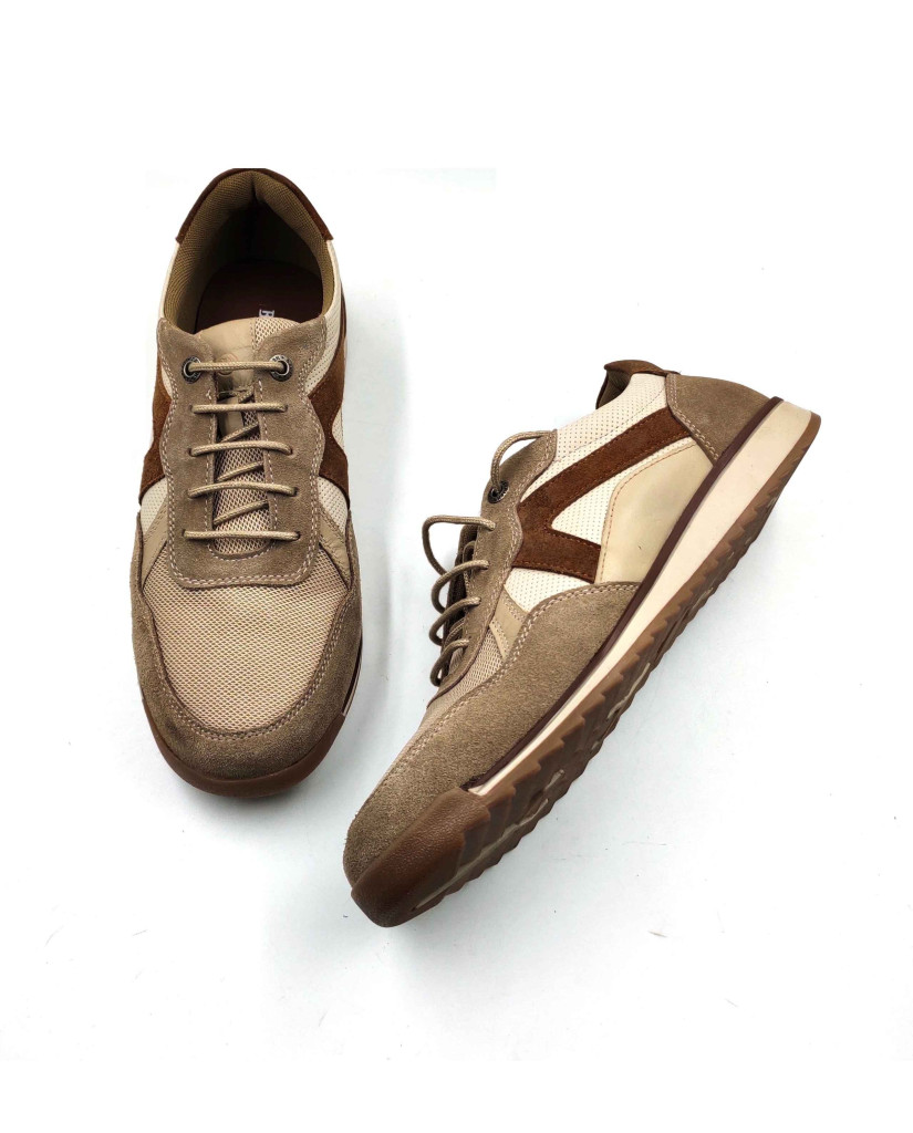 VERONA-03:Balujas Beige/Tan Casual Sneakers