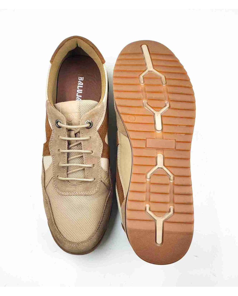 VERONA-03:Balujas Beige/Tan Casual Sneakers