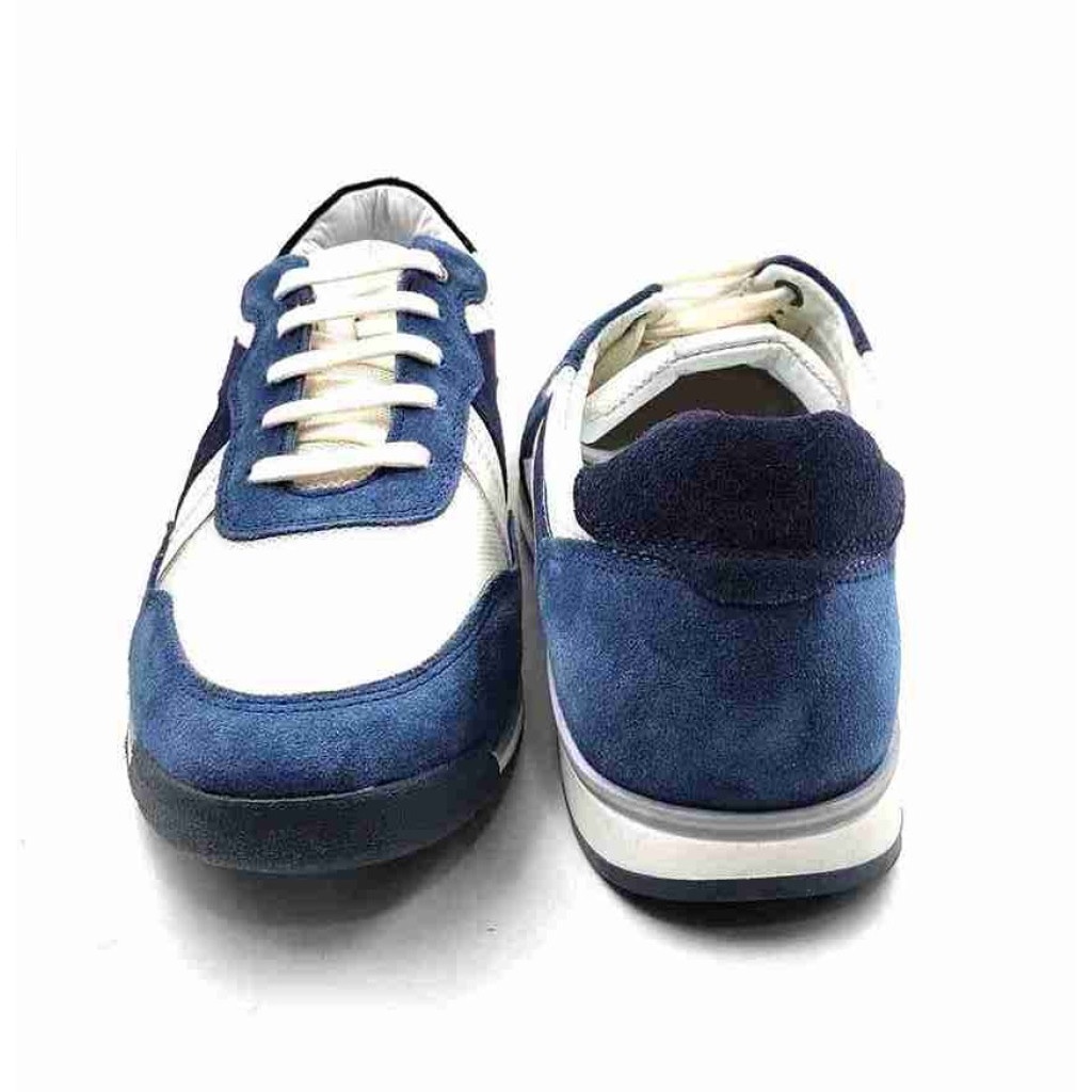 VERONA-03:Balujas Blue/White Casual Sneakers
