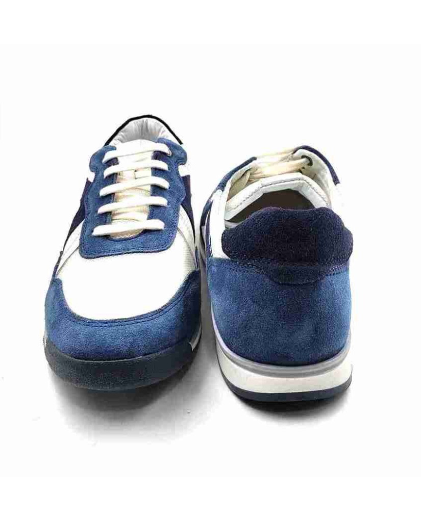 VERONA-03:Balujas Blue/White Casual Sneakers