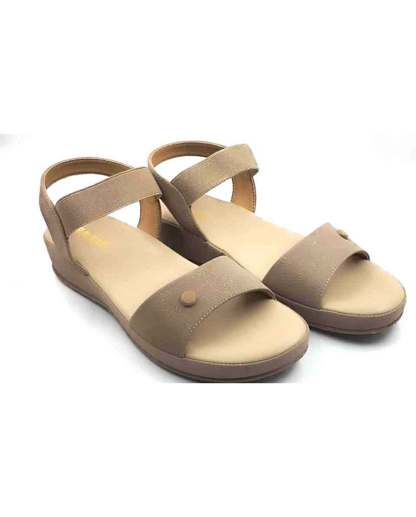 10861 : Balujas Ladies Beige Wedge Heel Sandal