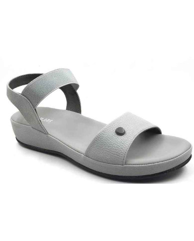10861 : Balujas Ladies Gunmetal Wedge Heel Sandal