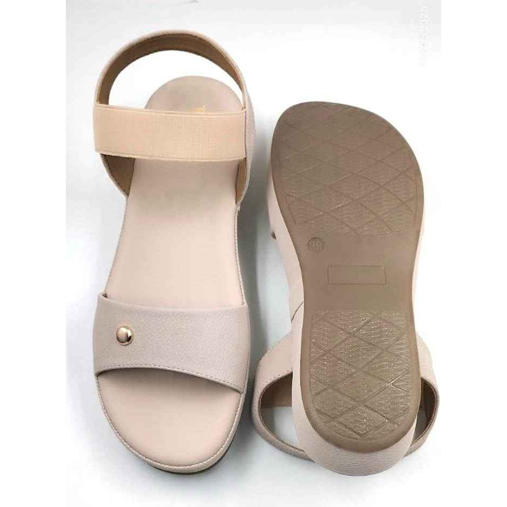 10861 : Balujas Ladies Peach Wedge Heel Sandal