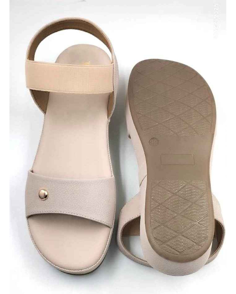 10861 : Balujas Ladies Peach Wedge Heel Sandal