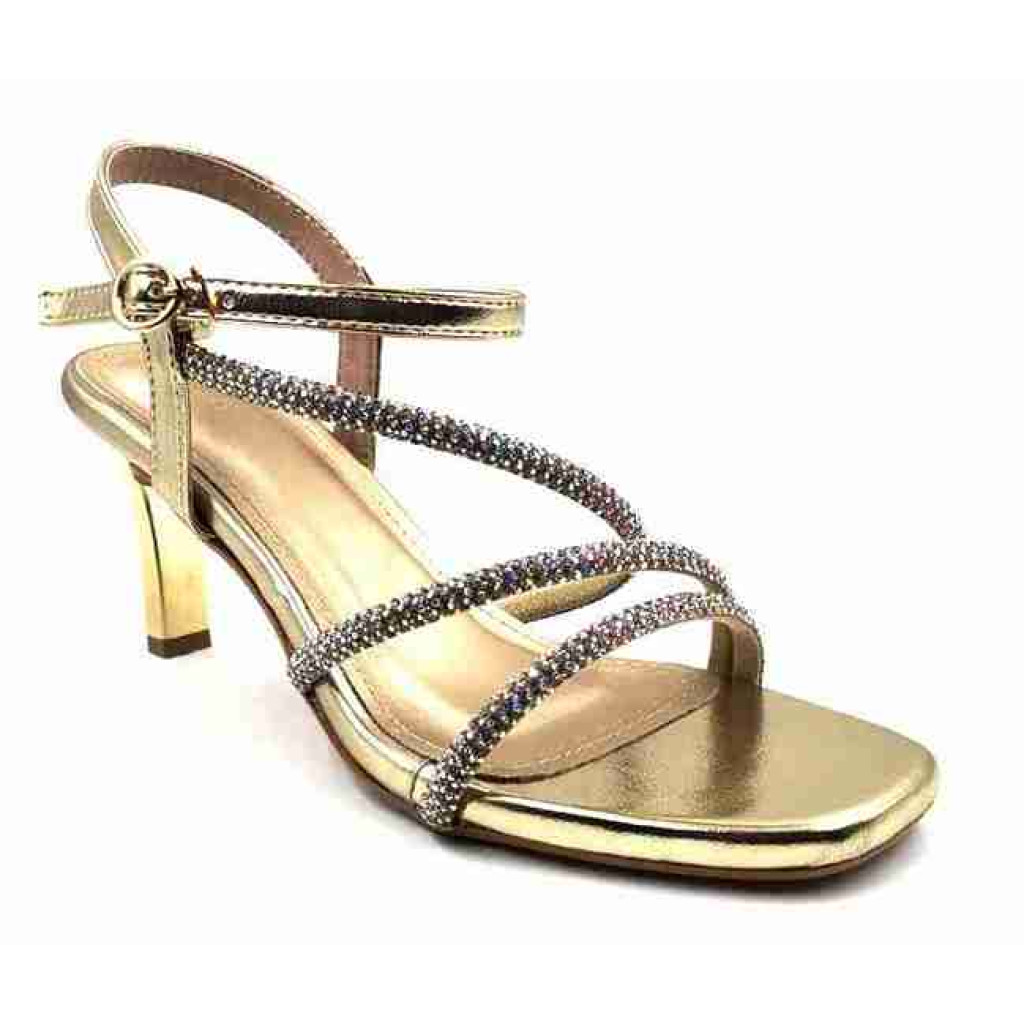 1231: Balujas Gold High Heel Sandals