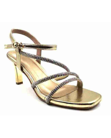 1231: Balujas Gold High Heel Sandals