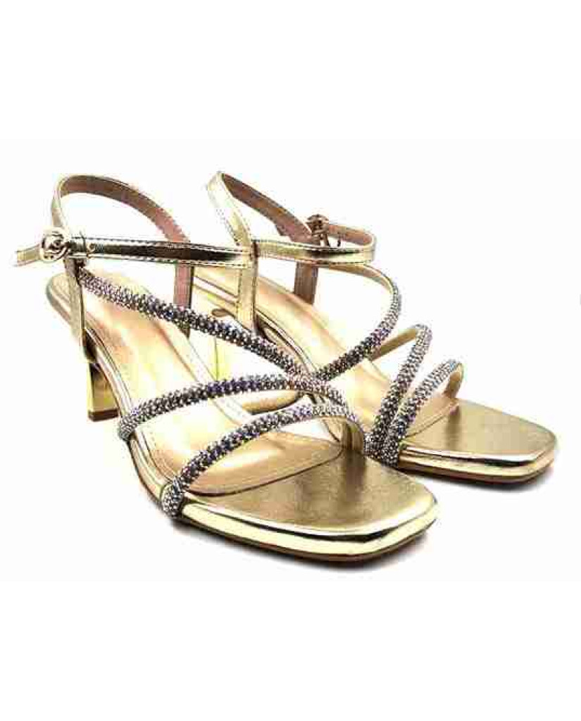 1231: Balujas Gold High Heel Sandals