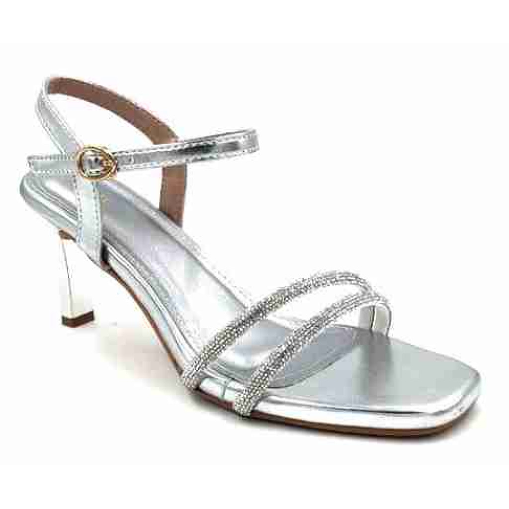 3315: Balujas Silver High Heel Sandals