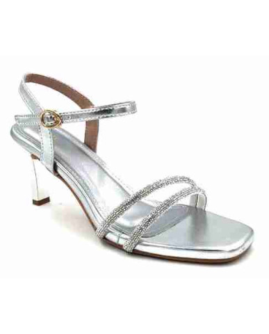 3315: Balujas Silver High Heel Sandals