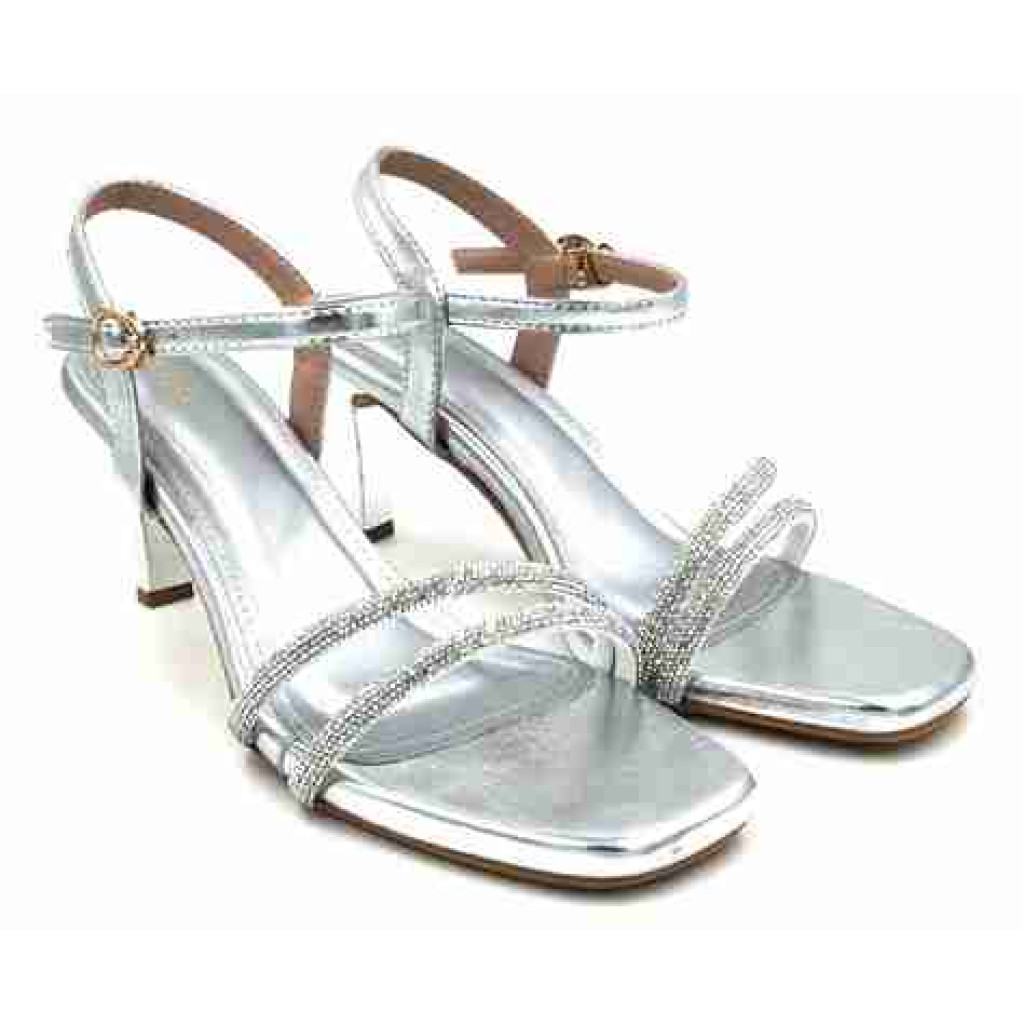 3315: Balujas Silver High Heel Sandals