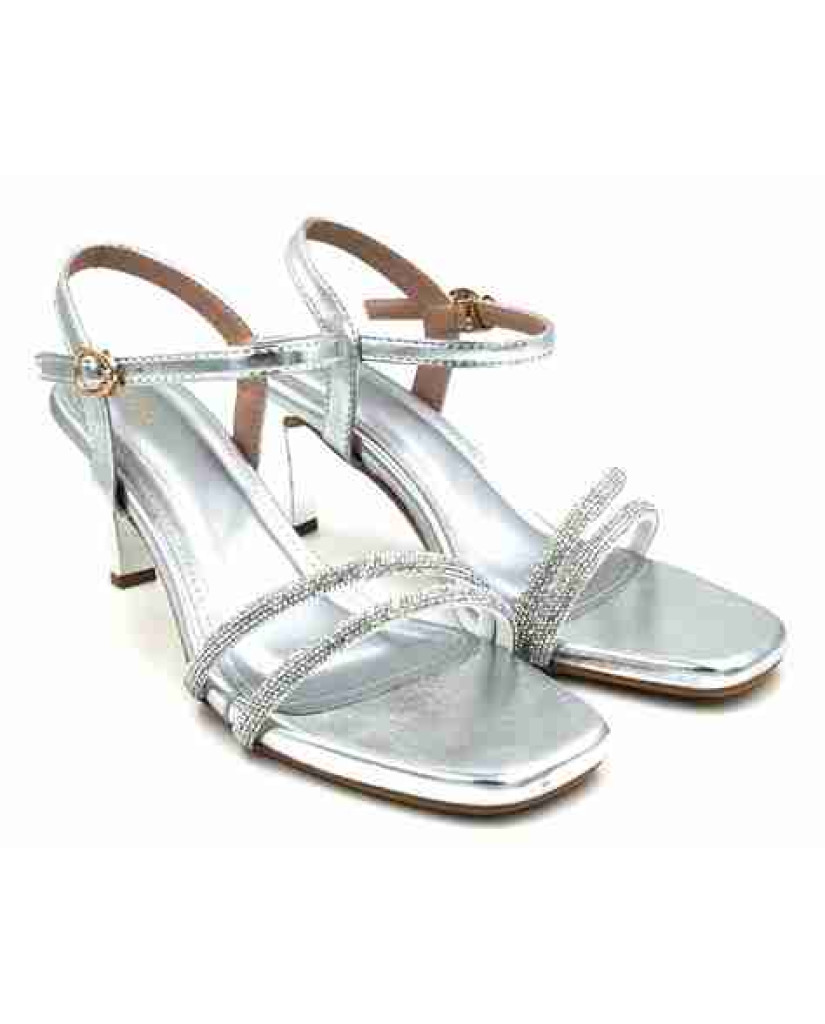 3315: Balujas Silver High Heel Sandals