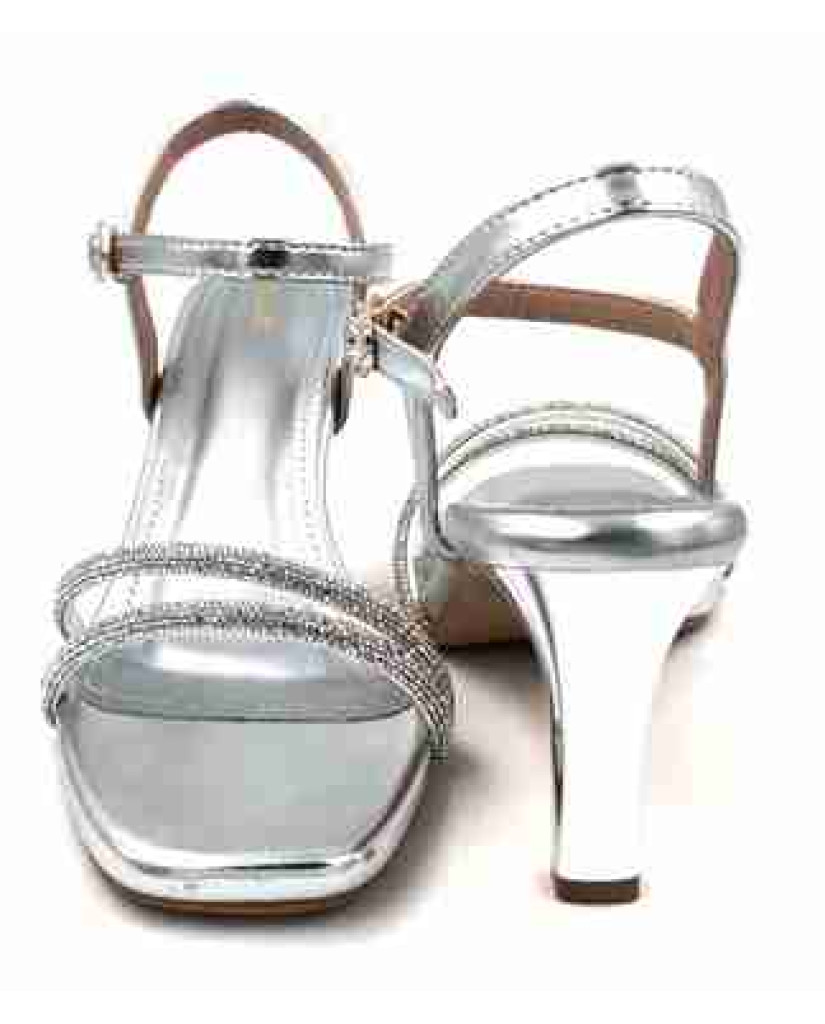 3315: Balujas Silver High Heel Sandals