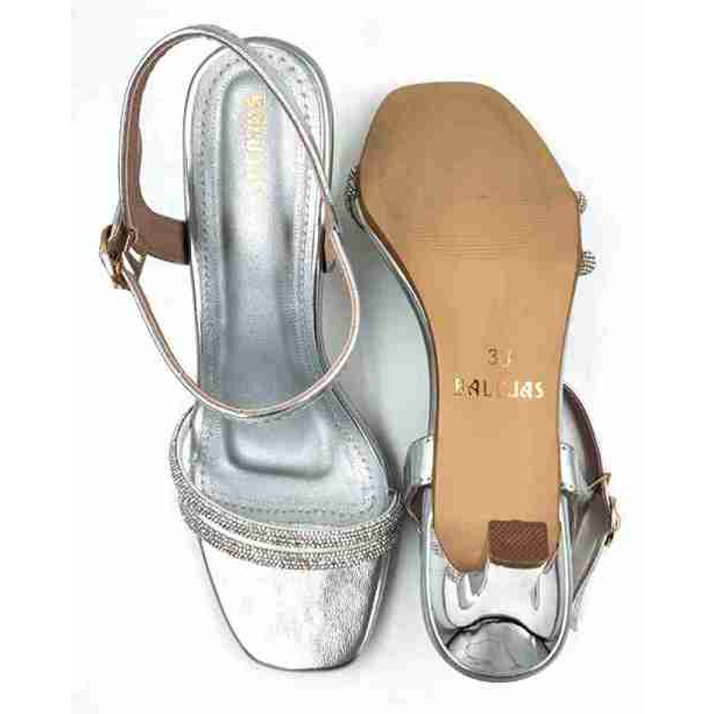 3315: Balujas Silver High Heel Sandals