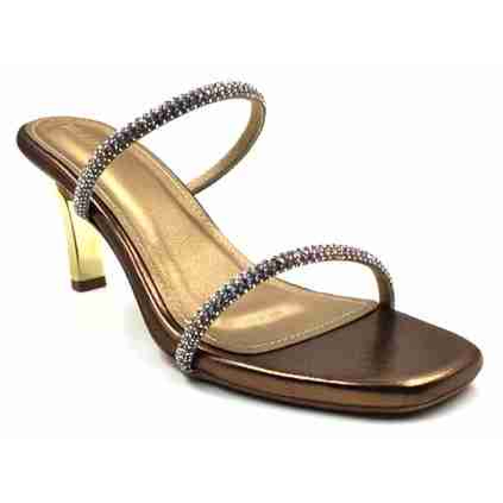 3320: Balujas Antic High Heel Crystal Strap Sandals
