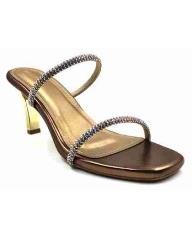 3320: Balujas Antic High Heel Crystal Strap Sandals