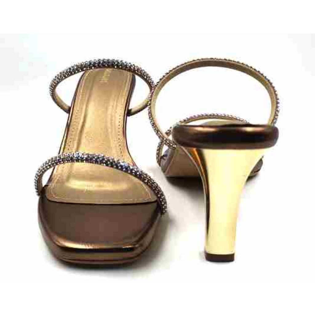 3320: Balujas Antic High Heel Crystal Strap Sandals