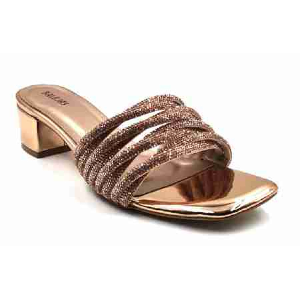 3338: Balujas Sultan Block Heel Party Slides