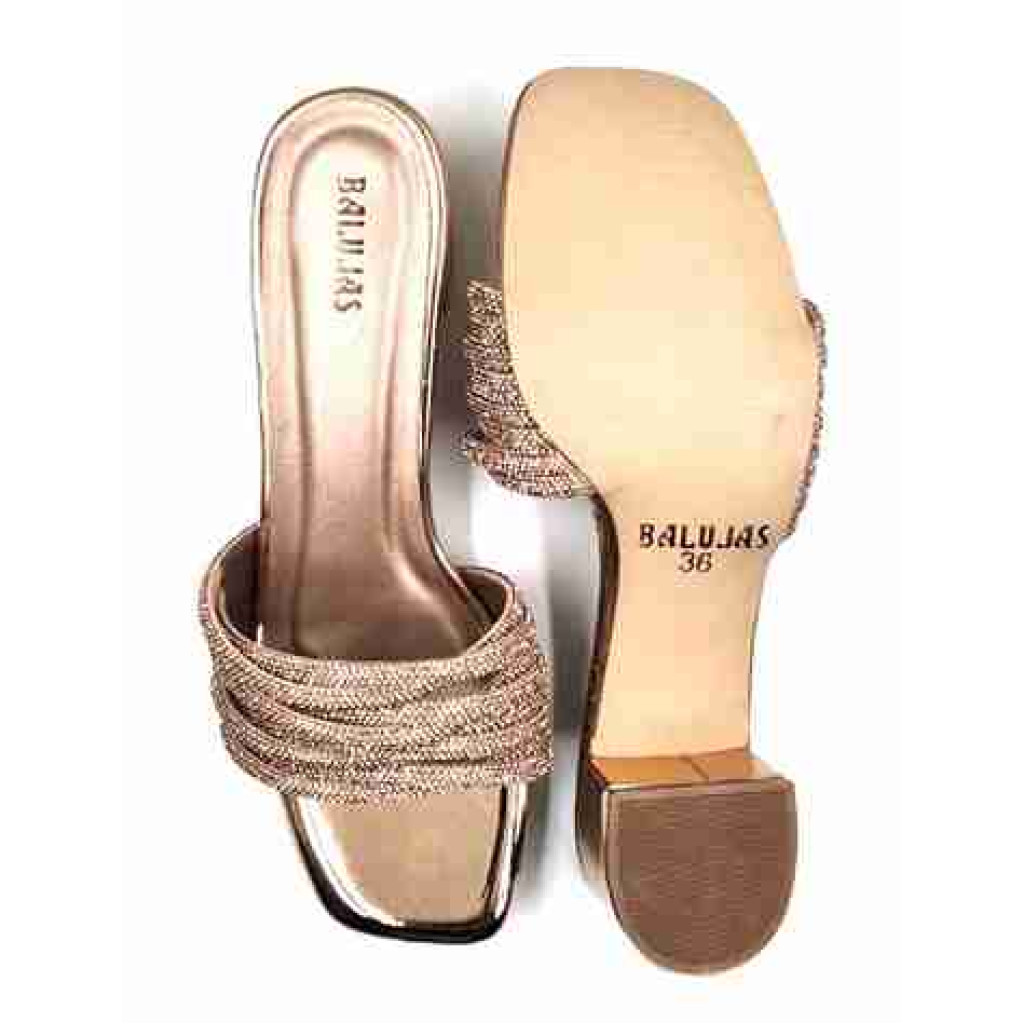 3338: Balujas Sultan Block Heel Party Slides