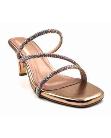R-304: Balujas Sultan Heel Crystal Strap Sandals