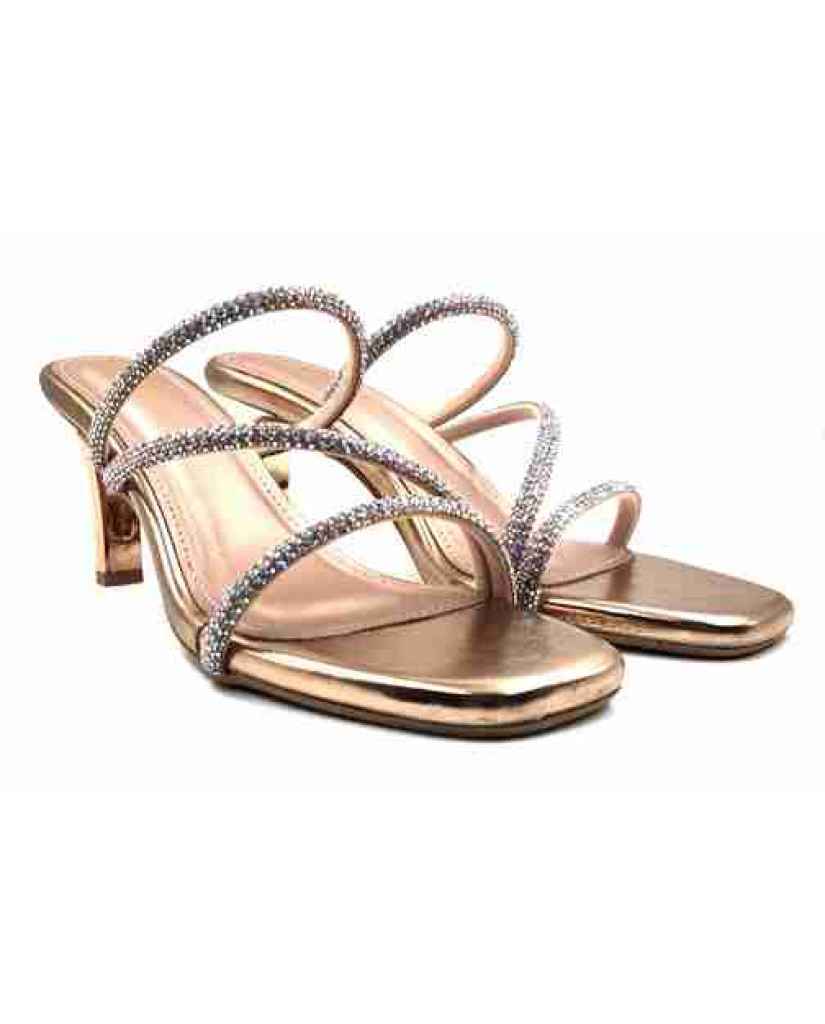 R-304: Balujas Sultan Heel Crystal Strap Sandals