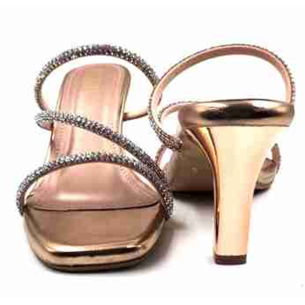 R-304: Balujas Sultan Heel Crystal Strap Sandals